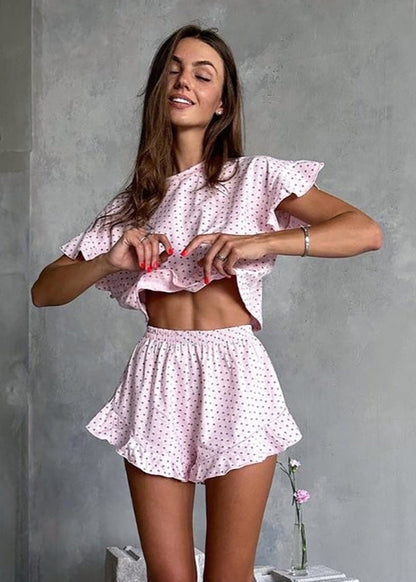 Sweet Dreams - Ruffled Lounge Set