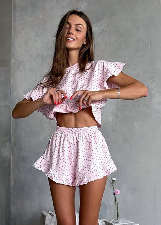 Sweet Dreams - Ruffled Lounge Set