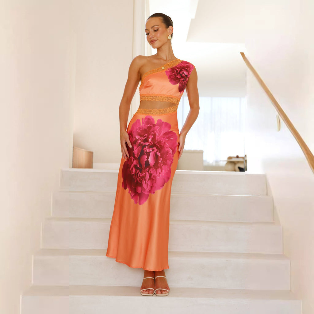 Sleeveless Dress Slim Fit Tube Top Strappy Midi Dress