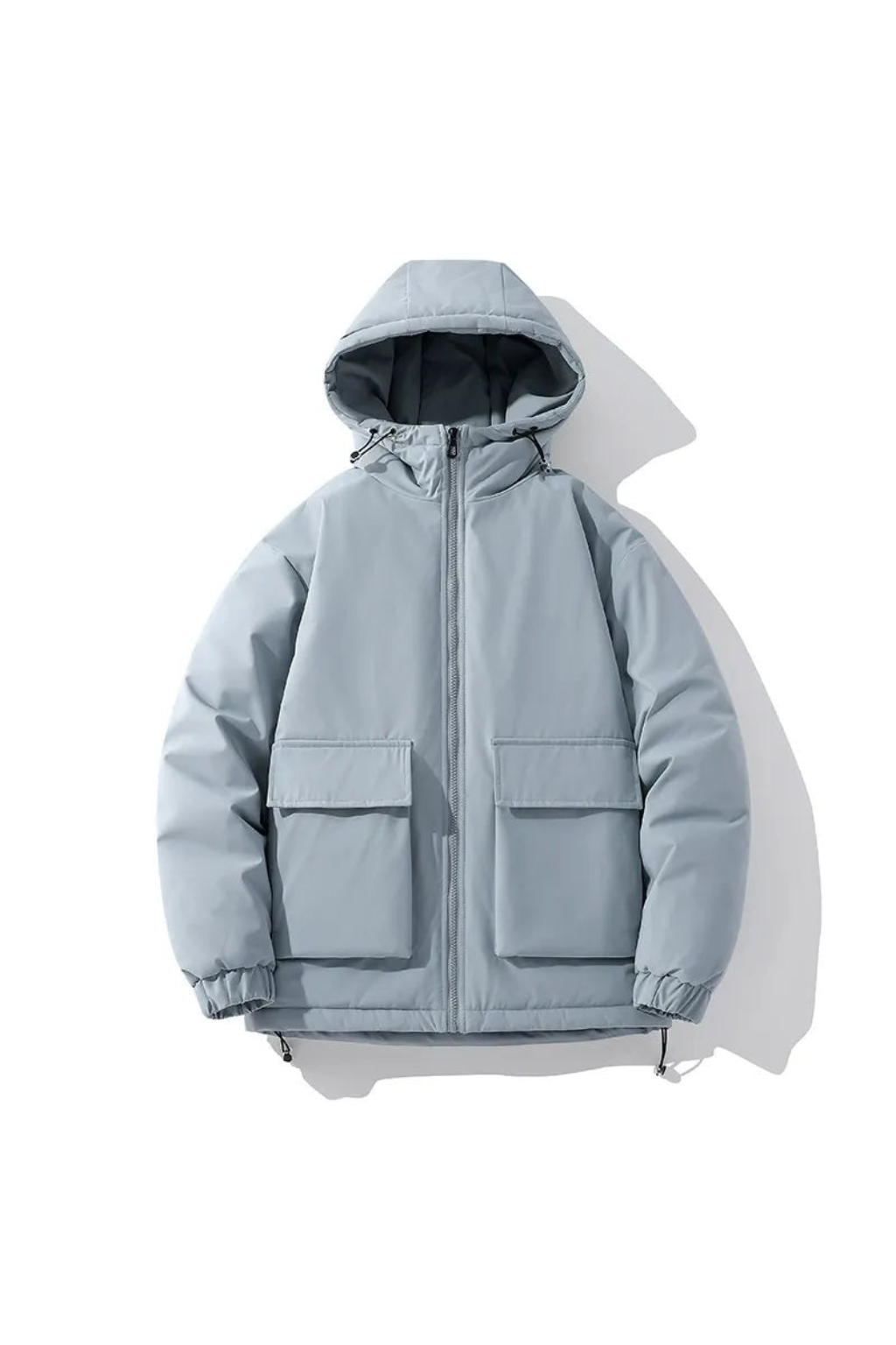 Men's Hooded Puffer Jacket | Quilted Oversized Fit | Winter Insulated