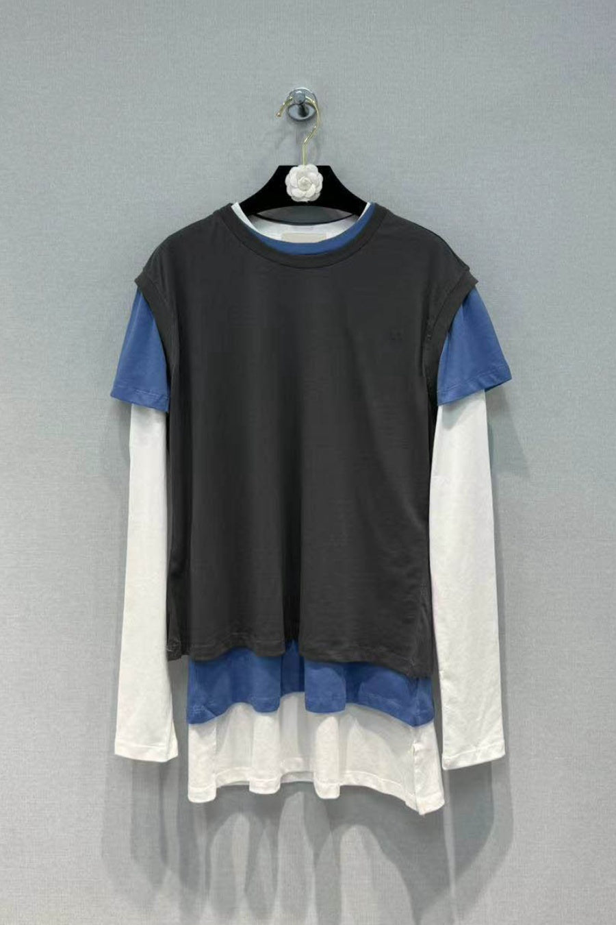 Ophelia Three Piece Set T-shirts - Grey