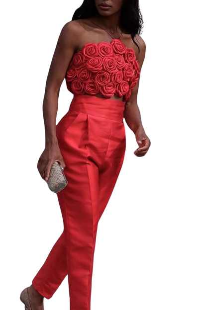 Oriole Floral Appliqué Top