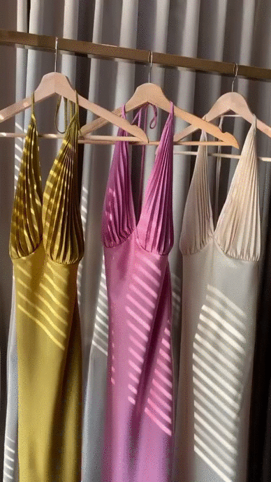 "Maryline" satin dress 4 colors