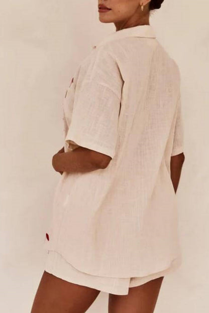 Loose Elasticated Shorts-Set