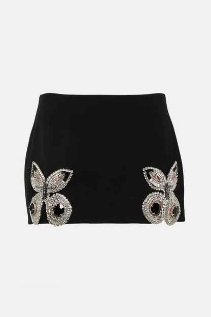Regina Butterfly Rhinestone Skirt