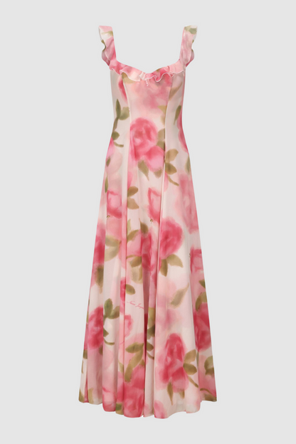 Renée Floral Ruffle Maxi Dress