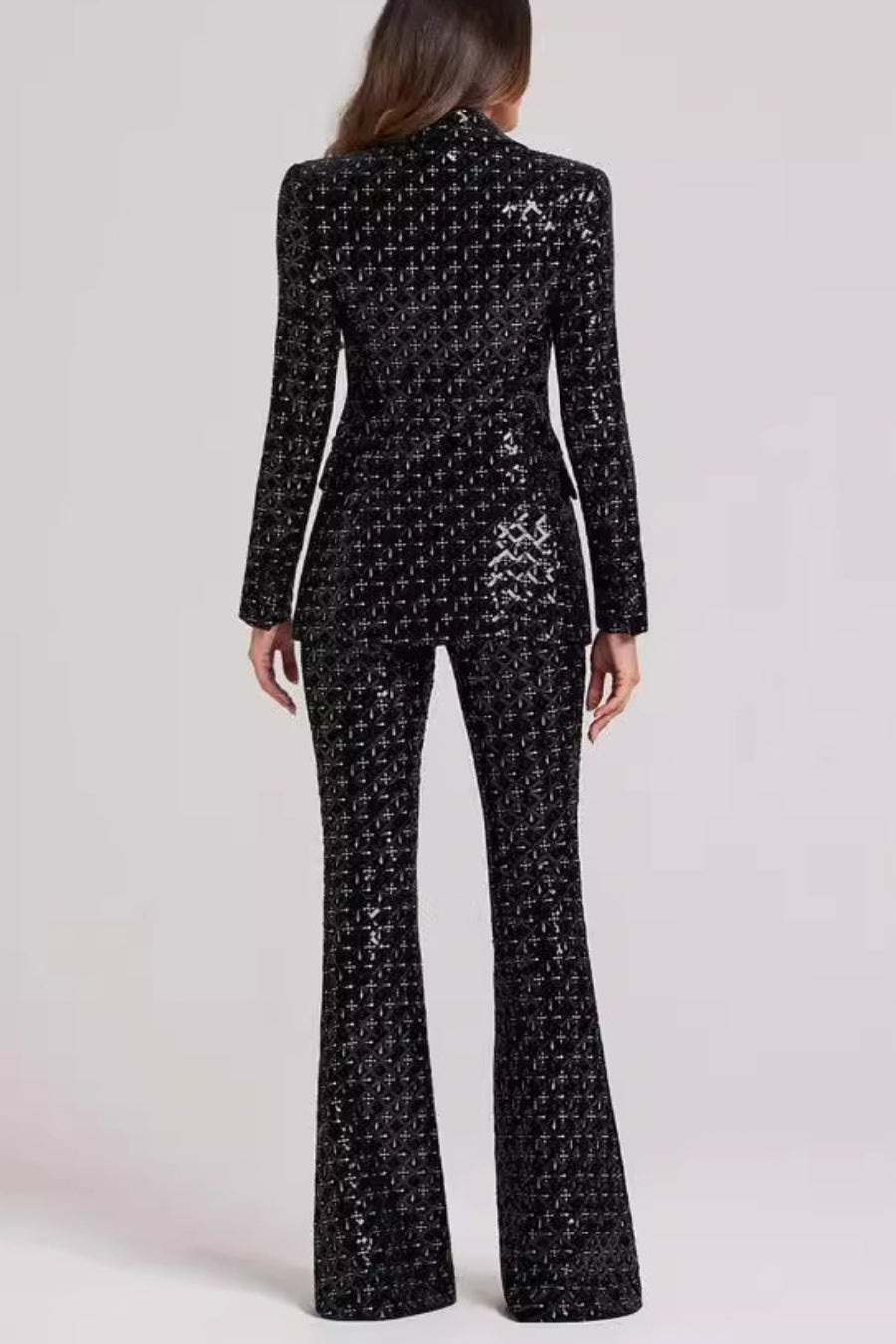 Rizia Sequin Blazer Two Piece Set