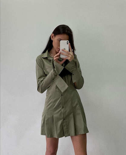 "Lewis" oversized plain shirt dress