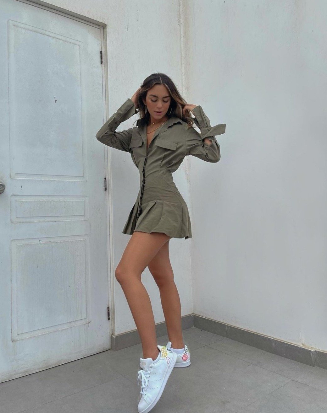 "Lewis" oversized plain shirt dress