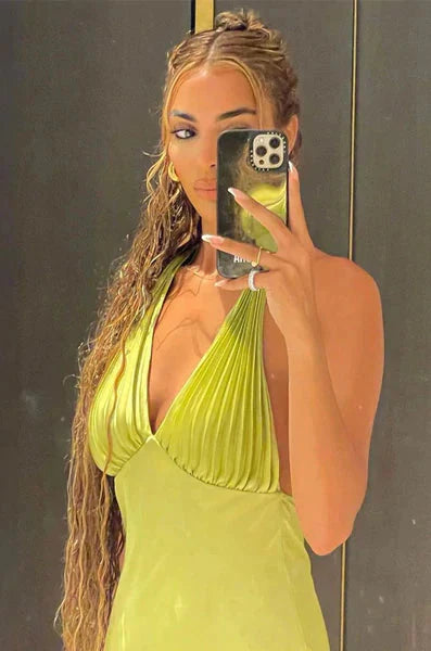 "Maryline" satin dress 4 colors