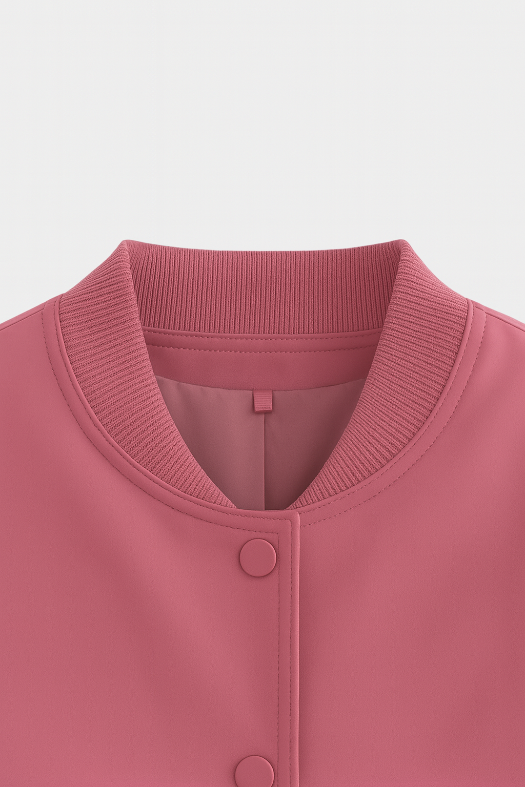 Bomber Jacket With Front Pockets | Cropped Silhouette