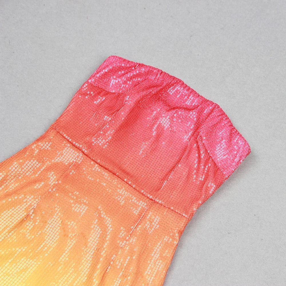 Sequin Ombre Mini Dress