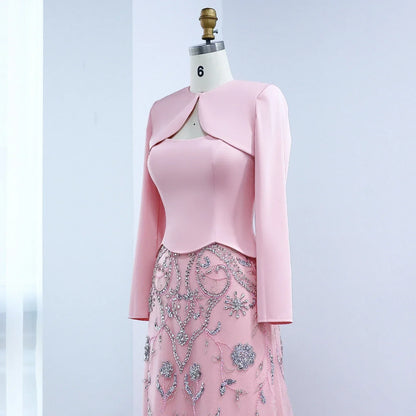 Tulle Strapless Sequined Evening Dress