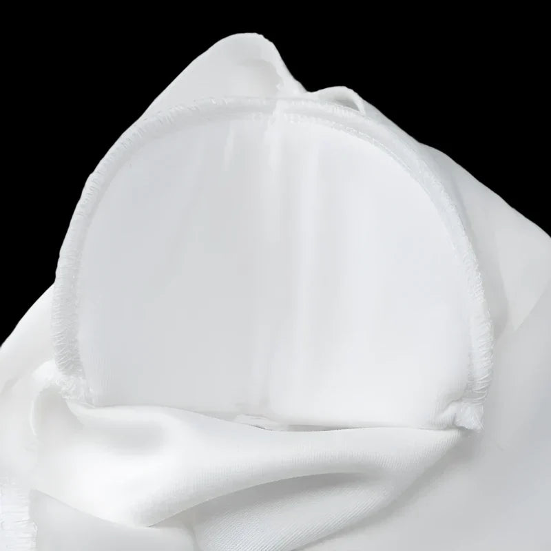 Plunging Neckline Pleated & Buttoned Blazer Dress