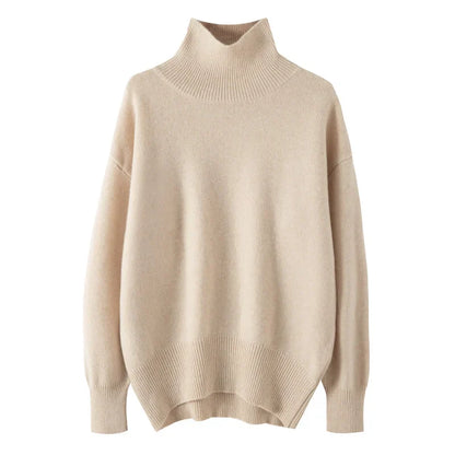 Cashmere Turtleneck Sweater | Relaxed Fit | Maison Collection