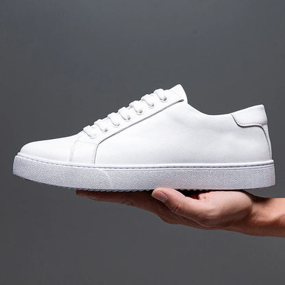 Leather Low-Top Sneakers | Contrast Sole | Maison Collection