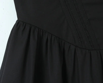 Wire Corset Style Low Waist White Midi Dress