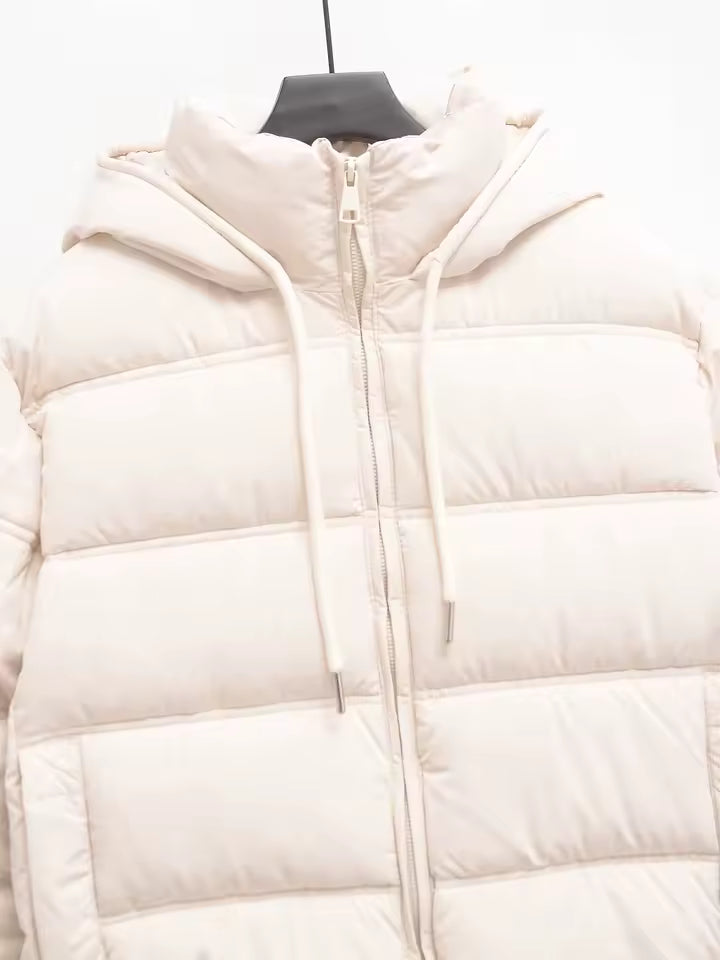 Short Padded Jacket | Hooded Design | Lightweight Winter Warmth