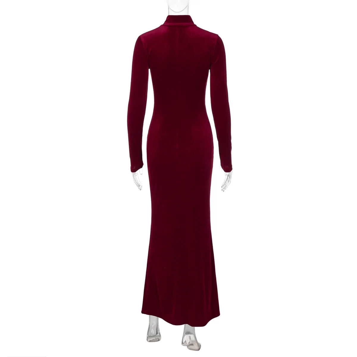 Pleated Twist Long Sleeve Maxi Dress