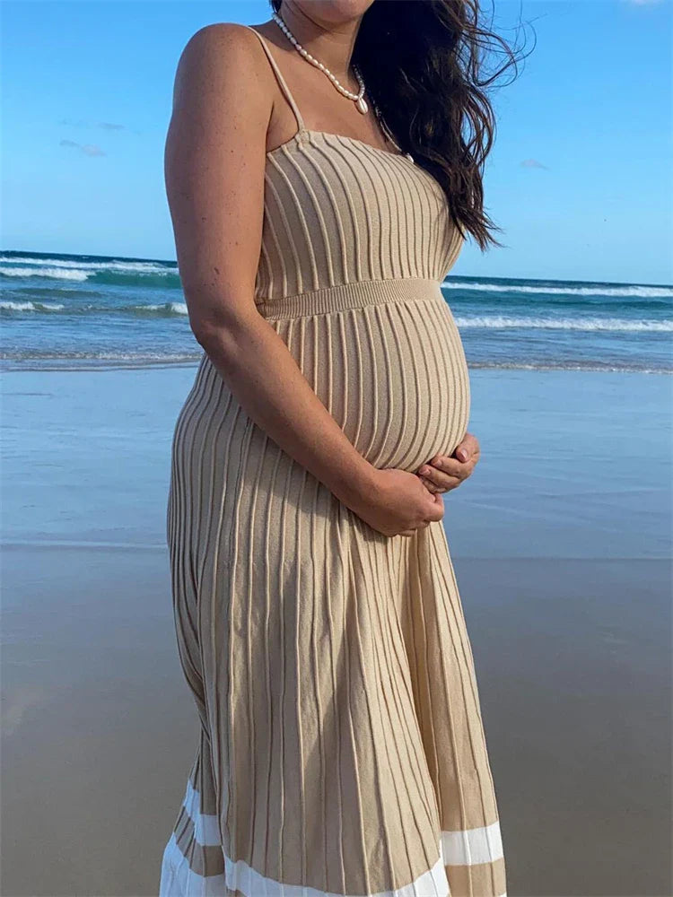 Solid Open Back Ribbed Stretch Knit Midi Dress