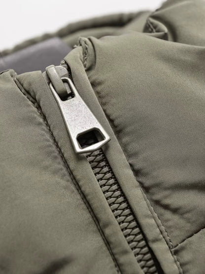 Short Padded Jacket | Hooded Design | Lightweight Winter Warmth