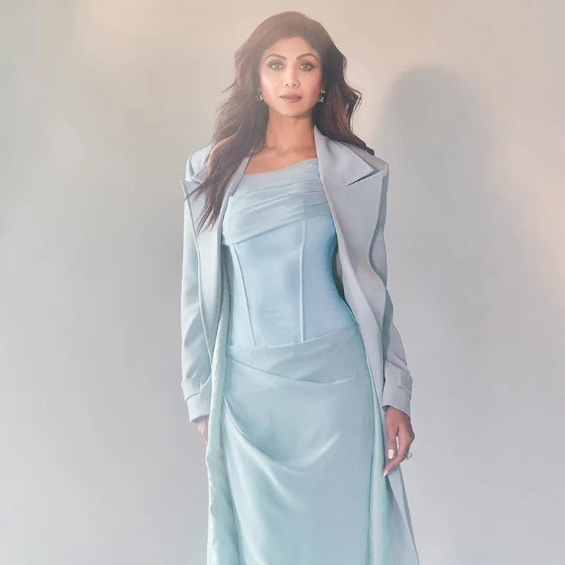 Patchwork Diagonal Collar Women Maxi Dress