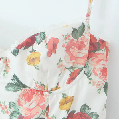 Floral Corset Mini Dress