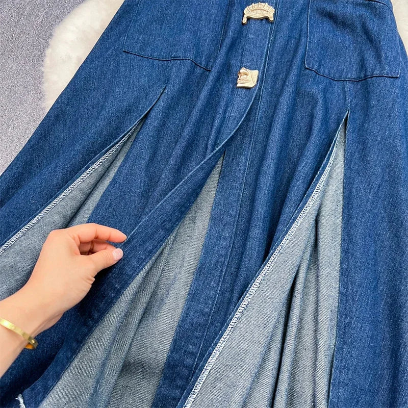 Denim Maxi Dress