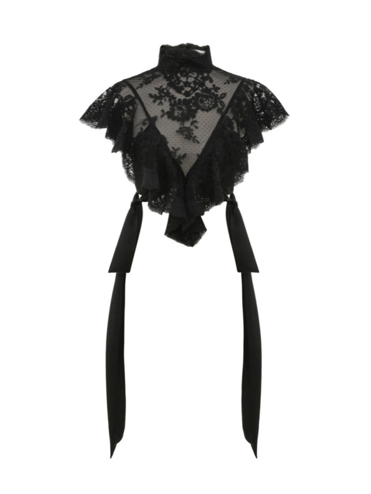 Lightness Streamer Lace Crop Top