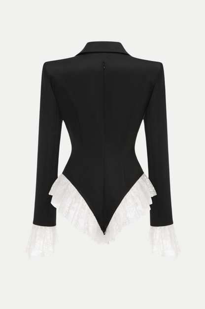 Sabah Lace Romper - Black