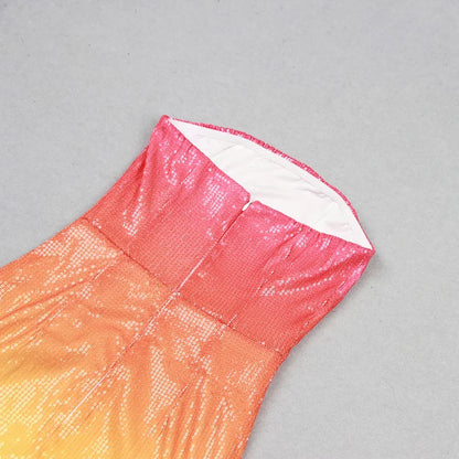 Sequin Ombre Mini Dress