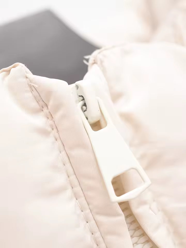 Short Padded Jacket | Hooded Design | Lightweight Winter Warmth