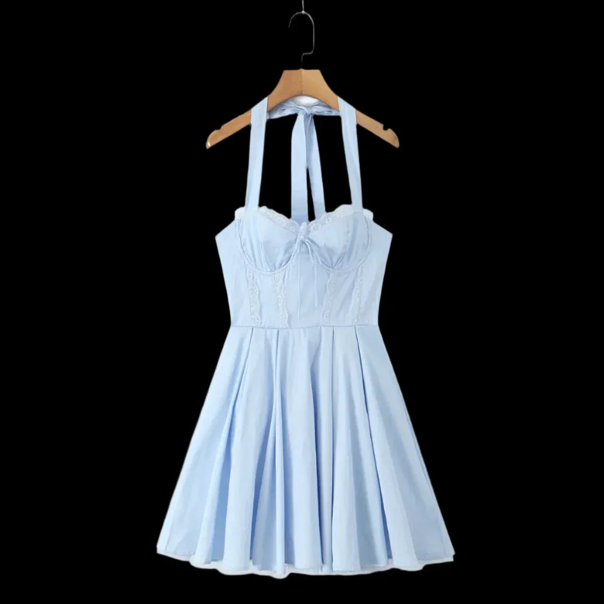 Corset Tie Bow Halter Dress