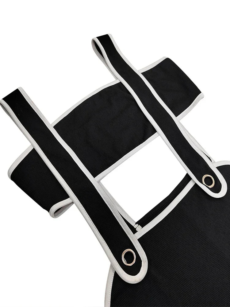 Slash Neck Hollow Design Two-Piece Dress