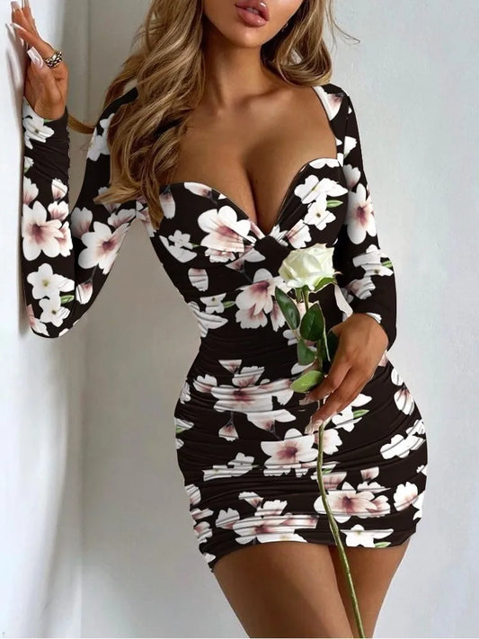 Printed Mini Dress
