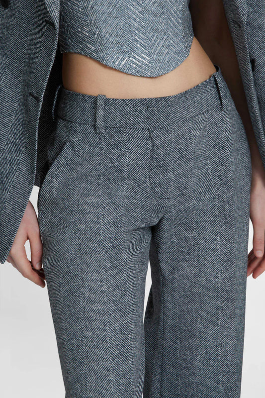 Seala Herringbone Wool Pants