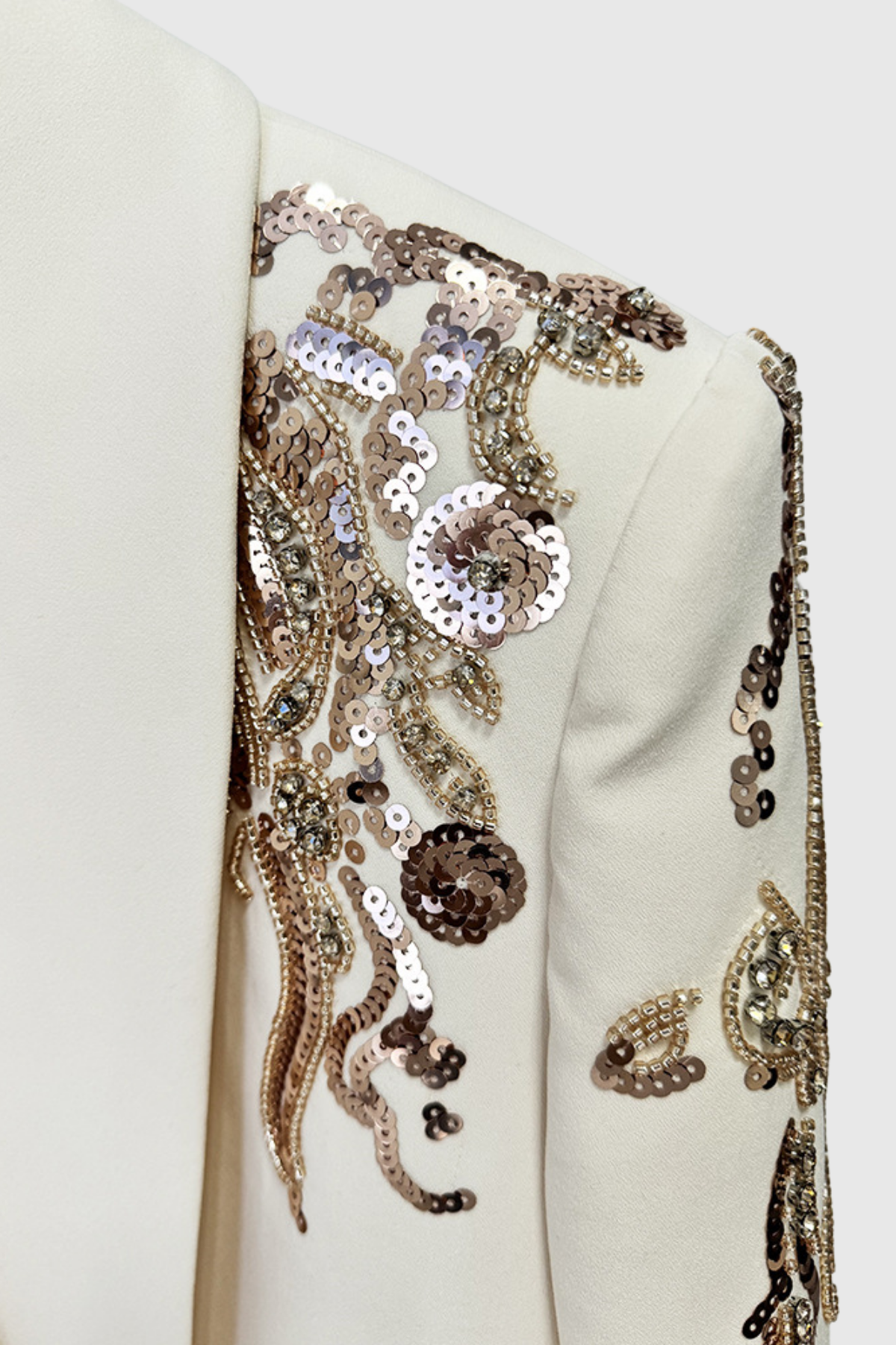 Serepta Rhinestone Ruched Blazer Dress