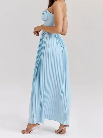 Pleated Maxi Dress