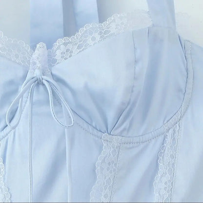 Corset Tie Bow Halter Dress