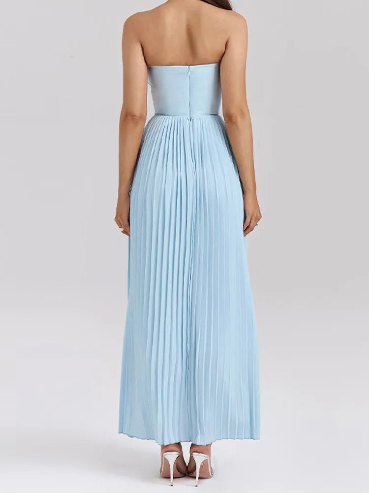 Pleated Maxi Dress