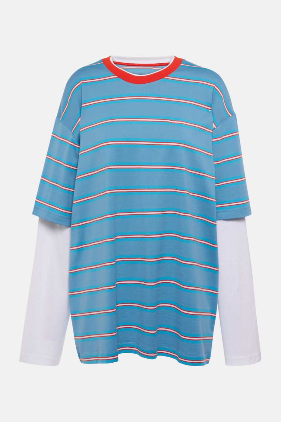 Sienna Striped Fake Two Piece T-shirts