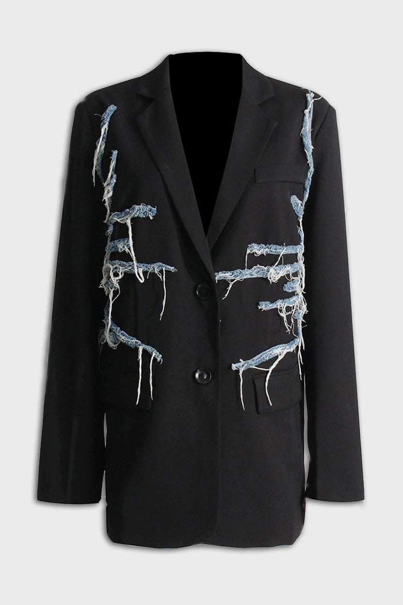 Simona Whisker Printed Blazer
