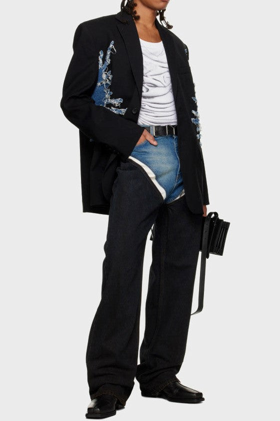 Simona Whisker Printed Blazer