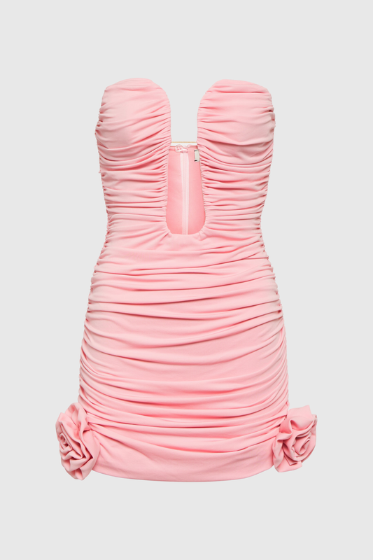 Skye Ruch Flower Cutout Mini Dress