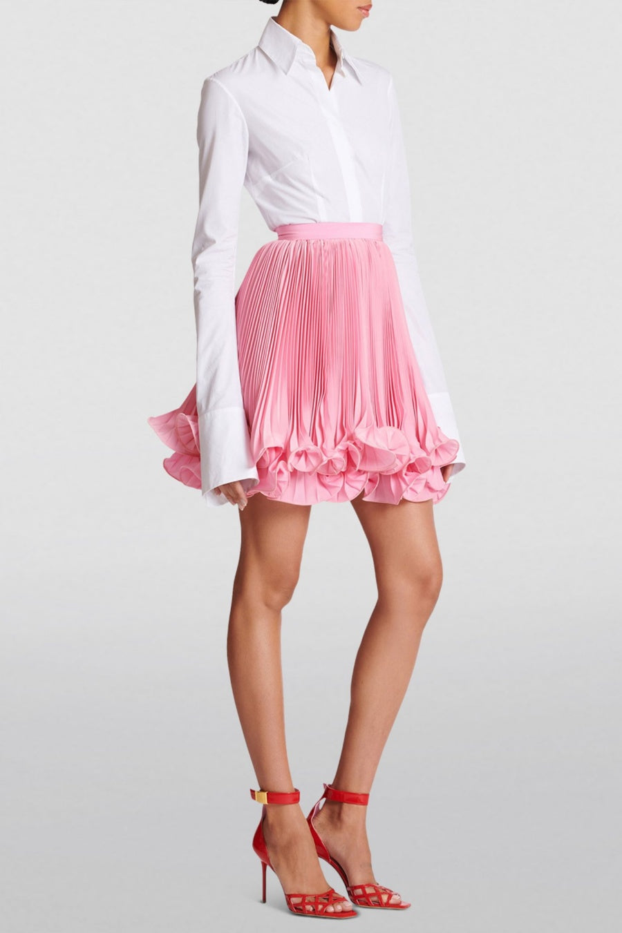 Sonnet Pleated Ruffled Mini Skirt