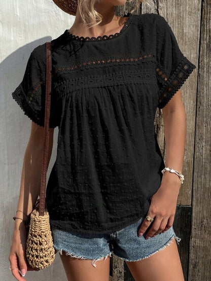 Sunday Morning Cotton Lace Blouse