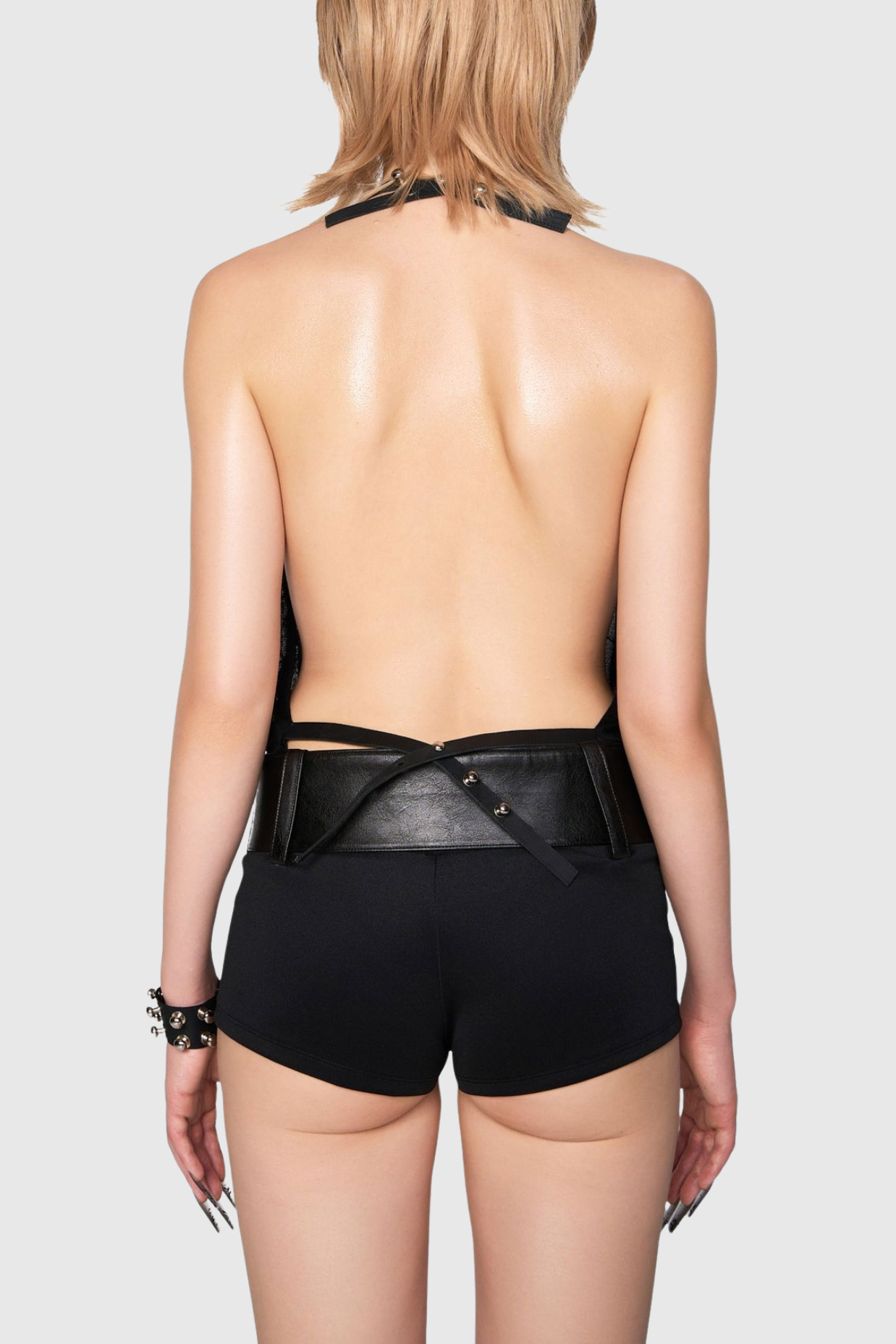 Tamisha Halter Belted Romper