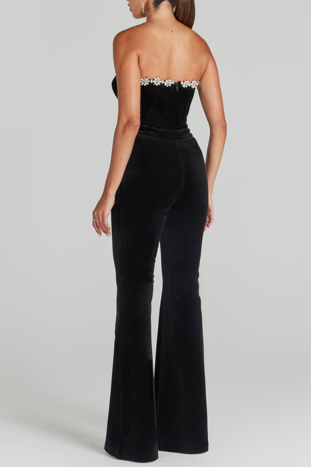 Taralynn Diamante Strapless Bandage Jumpsuit