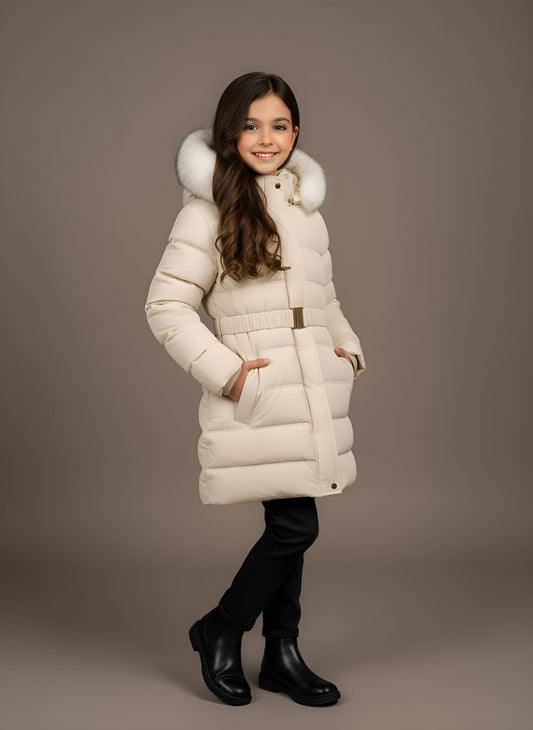 Girls Hooded Jacket Winter Coat
