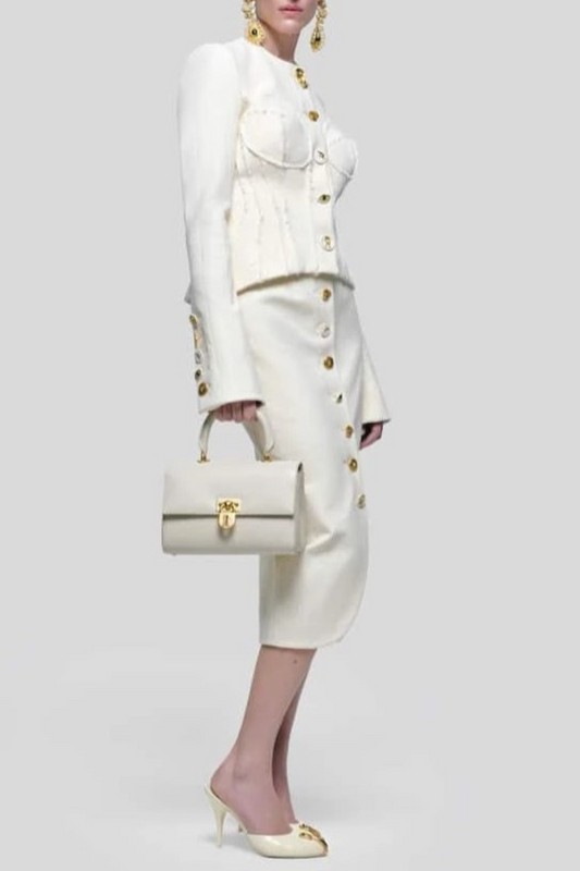 Tolliva Corset Blazer & Skirt Set